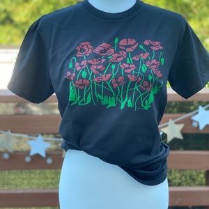 Poppy Flower Tee Shirt